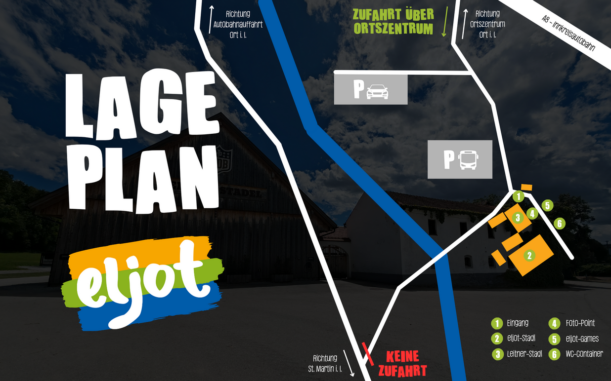 Lageplan des Festivalgeländes